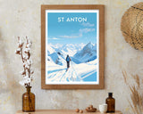 St Anton, Austria Poster