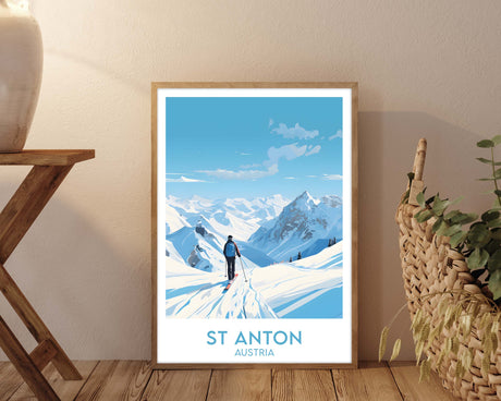 St Anton, Austria Poster