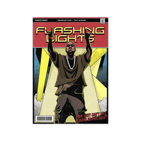 Kanye West, Flashing Lights Poster