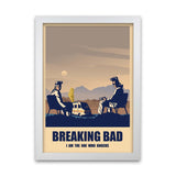 breaking bad poster in a white frame